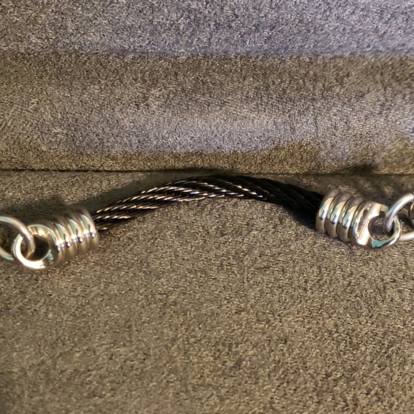 Chisel Black Steel Cuff Bracelet - Picture 1 of 4